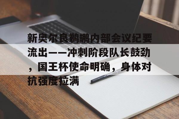 爱游戏官网-新奥尔良鹈鹕内部会议纪要流出——冲刺阶段队长鼓劲,国王杯使命明确,身体对抗强度拉满的简单介绍